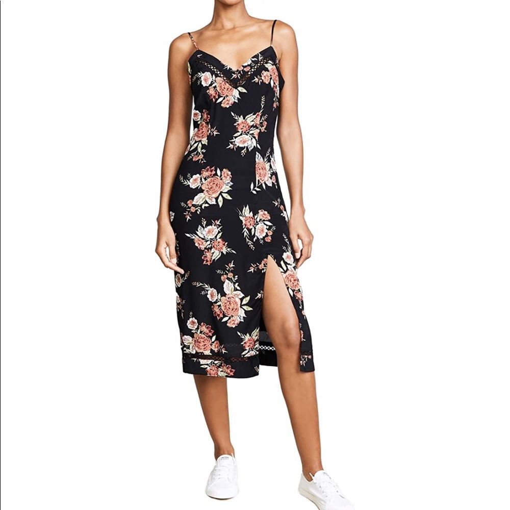 Minkpink Wallflower Split Slip Dress